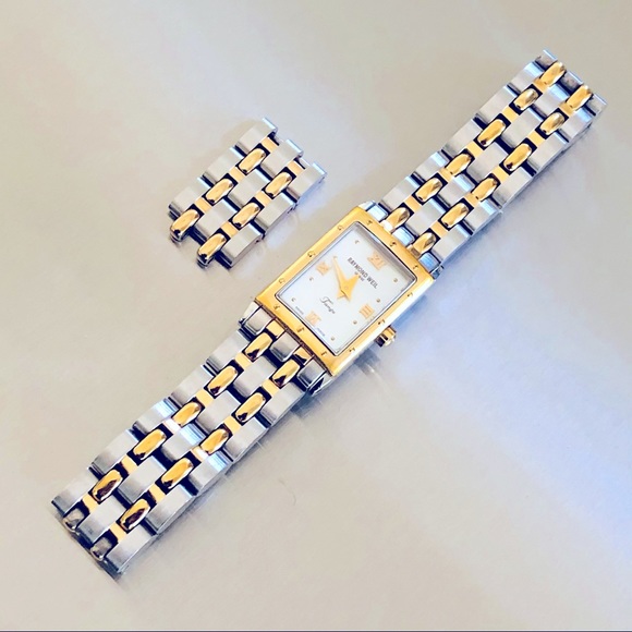 Raymond Weil 18K Gold Stainless Steel Tango Watches Mother of Pearl Ladies Watch - Picture 4 of 14